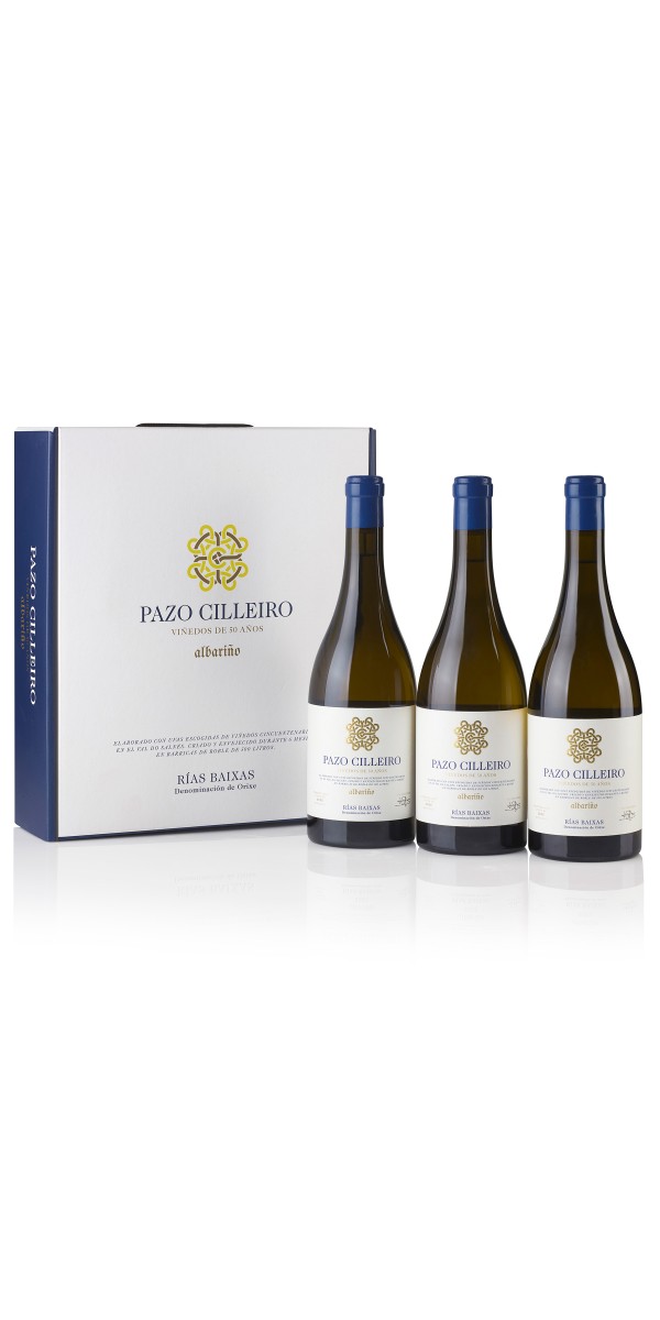 Pazo Cilleiro Cincuentenario. Estuche de 3 botellas